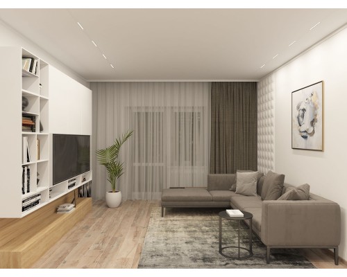 DK8001-WH Линейный светильник SMART LENS 9W DIM 3000K-6000K белый