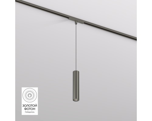 DK5744-DN Светильник для трека SHINE SPOT со светодиодом, D40*H200 кабель 1500мм, 48V DC, 8W, RA?90, 3000K, IP20, темный никель, алюминий