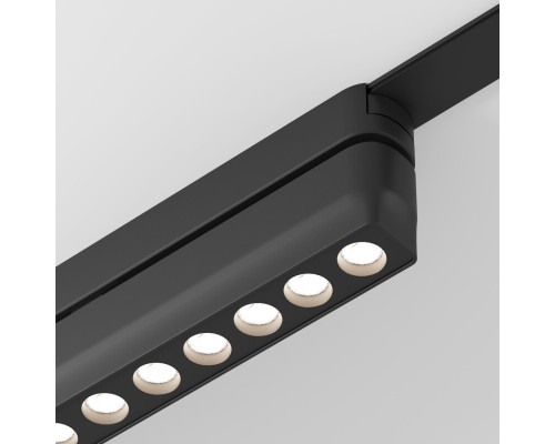 DK5368-BK Светильник для трека Air, серия Grill 2700-6500 со светодиодом, L230*W26*H60мм, 48V DC, 12W, RA?90, 36°, 2700-6500K, IP20, черный, алюминий