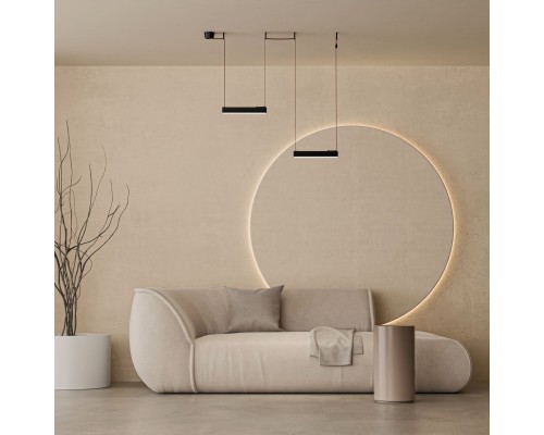 DK5674-BK Cветильник для трека-ремня Belty Smart, серия Linear, со светодиодом, L323*W40*H45мм, 48V DC, 12W, RA90, 120°, 2700-6500K, IP20, черный, алюминий