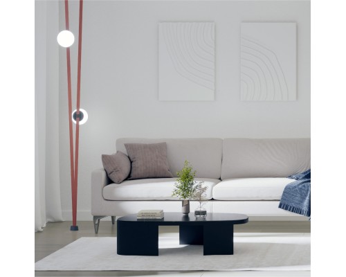 DK5552-BK Cветильник для трека-ремня Belty, серия Orb, со светодиодом, D180*H181мм, 48V DC, 10W, RA90, 120°, 4000K, IP20, белый, акрил