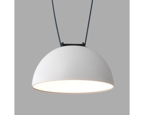 DK5660-WH+BK Cветильник для трека-ремня Belty Smart, серия Flow, со светодиодом, D220*H117мм, 48V DC, 24W, RA90, 120°, 3000-5700K, IP20, белый с черным, алюминий