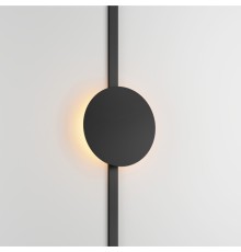 DK5320-BK Светильник для трека Air, серия Reflex 3000 со светодиодом, ?180*H23мм, 48V DC, 5W, RA?90, 120°, 3000K, IP20, черный, алюминий