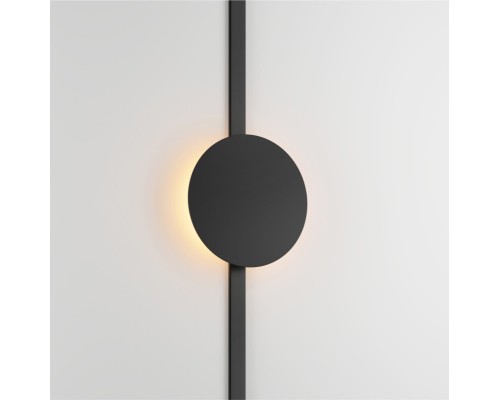 DK5320-BK Светильник для трека Air, серия Reflex 3000 со светодиодом, ?180*H23мм, 48V DC, 5W, RA?90, 120°, 3000K, IP20, черный, алюминий