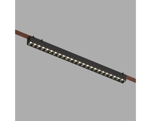 DK5672-BK Cветильник для трека-ремня Belty Smart, серия Grill, со светодиодом, L642*W40*H45мм, 48V DC, 24W, RA90, 24°, 2700-6000K, IP20, черный, алюминий