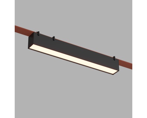 DK5575-BK Cветильник для трека-ремня Belty, серия Linear, со светодиодом, L323*W40*H45мм, 48V DC, 12W, RA90, 120°, 3000K, IP20, черный, алюминий