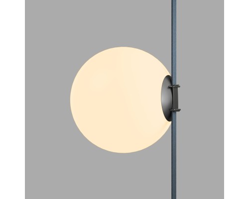 DK5555-BK Cветильник для трека-ремня Belty, серия Orb, со светодиодом, D230*H236мм, 48V DC, 15W, RA90, 120°, 3000K, IP20, черный, акрил