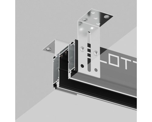 TR2014-BK Профиль-трек SLOTT for DENKIRS SMART, для натяжных потолков, 2 м, алюминий, черный