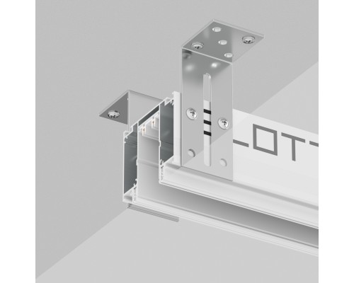 TR2014-WH Профиль-трек SLOTT for DENKIRS SMART, для натяжных потолков, 2 м, алюминий, белый