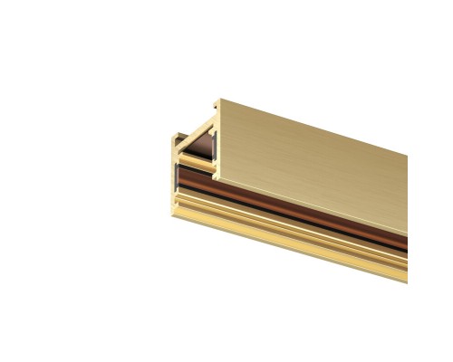 Трек SHINE BASE, 2м, 48В DC, IP20, сатинированная латунь, алюминий