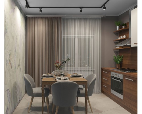 TR1001-BK Шинопровод однофазный, 1 м, черный, заглушки в комплекте