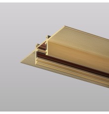 Трек SHINE HIDE для ГКЛ 12,5мм, 2м, 48В DC, IP20, сатинированная латунь, алюминий