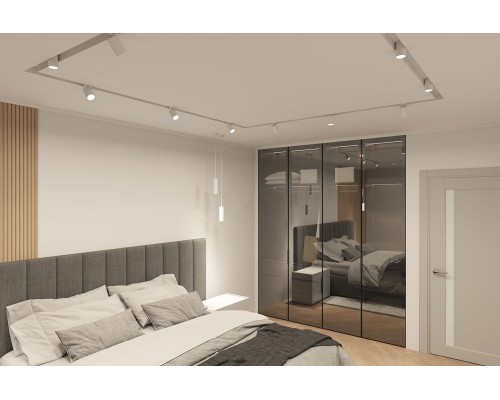 DK5850-WH Профиль Flod для создания декоративных ниш в натяжном потолке, алюминий, белый