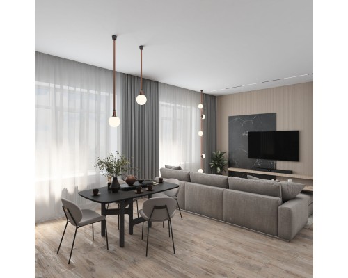 TR5500-BR Гибкий трек-ремень Belty, серия Base, 5м, 48V DC, IP20, коричневый, ткань, медь