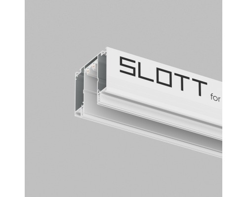 TR2014-WH Профиль-трек SLOTT for DENKIRS SMART, для натяжных потолков, 2 м, алюминий, белый