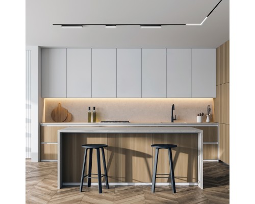 TR2014-BK Профиль-трек SLOTT for DENKIRS SMART, для натяжных потолков, 2 м, алюминий, черный