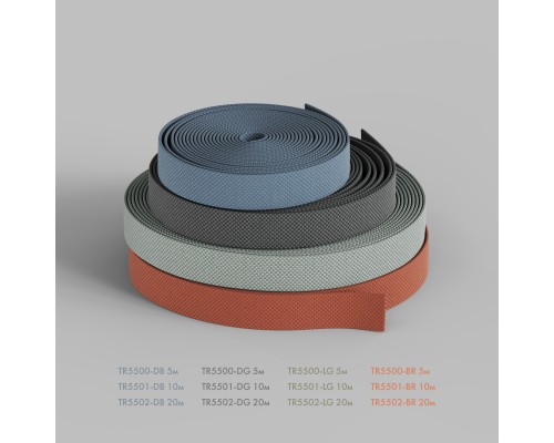 TR5500-DB Гибкий трек-ремень Belty, серия Base, 5м, 48V DC, IP20, тёмно-синий, ткань, медь