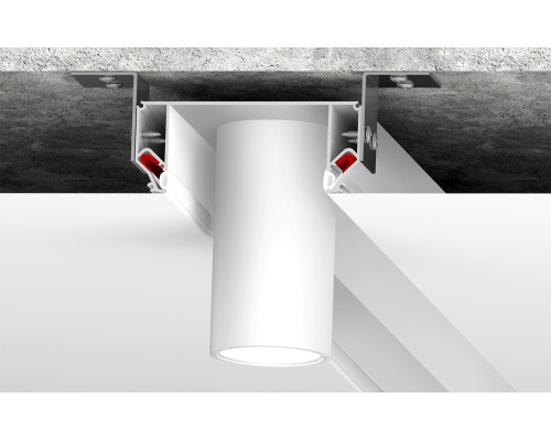 DK5850-WH Профиль Flod для создания декоративных ниш в натяжном потолке, алюминий, белый