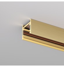 Трек SHINE BASE, 2м, 48В DC, IP20, сатинированная латунь, алюминий