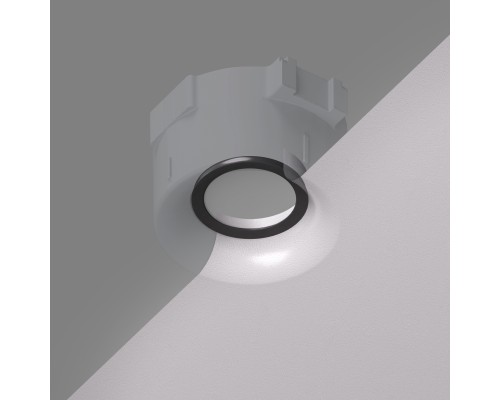 DK2085-BK Фиксирующее кольцо для светильников серии INVIZ DK2080-WH, DK2081-WH, черное, ABS-пластик