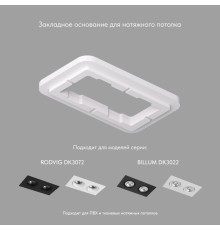 DK3022/72-SCB Закладная панель SCB для DK3022/DK3072, ПВХ