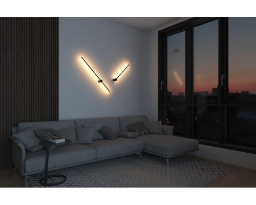 DK5010-BK Бра 600 мм, 3000К, IP20, 5 Вт, черный, алюминий