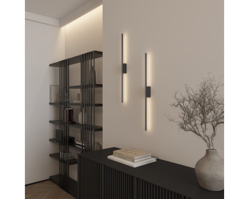 Светильник настенный TRIXRAY, 6.5Вт, 780?мм, 3000К, алюминий, черный