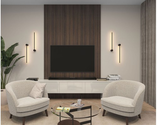 DK5010-BK Бра 600 мм, 3000К, IP20, 5 Вт, черный, алюминий