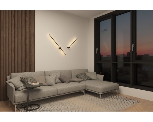 DK5010-BK Бра 600 мм, 3000К, IP20, 5 Вт, черный, алюминий