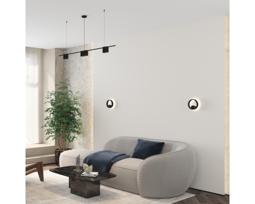 DK5060-BK Бра ORBIT, IP20, 3000К, LED, 10 Вт, черный матовый, алюминий