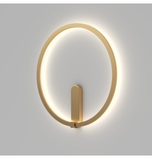 DK5035-SG Бра ROUND со светодиодом, IP20, 24W, 3000/4000/6500K, матовое золото, алюминий