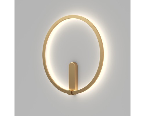 DK5035-SG Бра ROUND со светодиодом, IP20, 24W, 3000/4000/6500K, матовое золото, алюминий