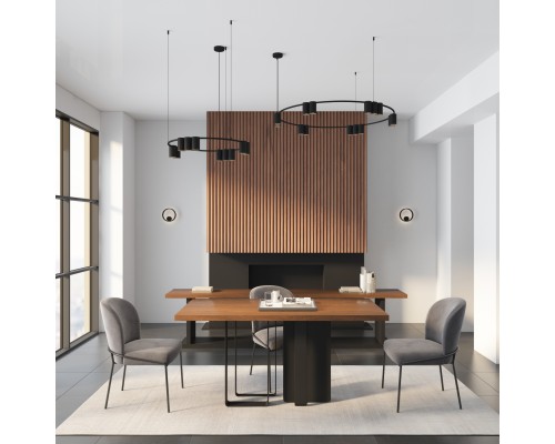 DK5060-BK Бра ORBIT, IP20, 3000К, LED, 10 Вт, черный матовый, алюминий