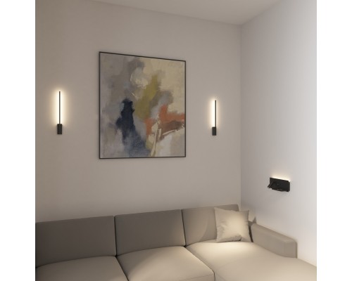 Светильник настенный TRIXRAY, 3Вт, 450?мм, 3000К, алюминий, черный