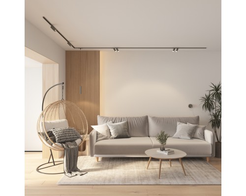 DK5072-DN Бра SHINE WALL со светодиодом, D104*H68, IP20, 3000К, 3W, RA?90, темный никель, алюминий