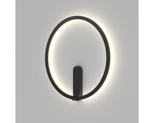 DK5035-BK Бра ROUND со светодиодом, IP20, 24W, 3000/4000/6500K, черный, алюминий