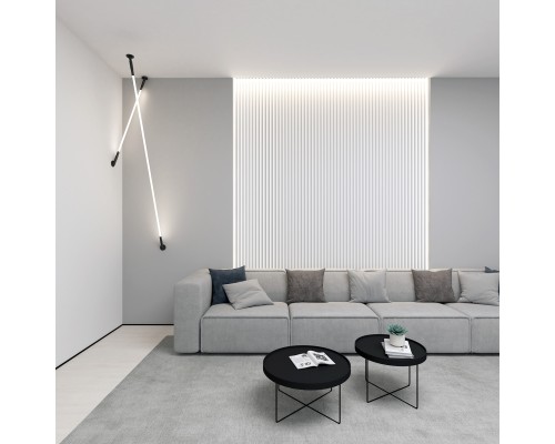 DK7505-BK Cветильник-трос в оплетке FLEX со светодиодом 5м 24V DC 86W 360° 3000К IP20 черный Цветопередача: >90, Световой поток: 3850Лм