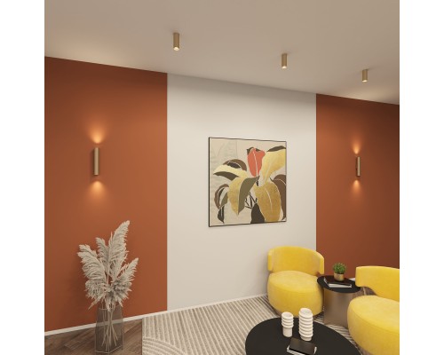 DK5022-SG Настенный светильник, IP20, до 15 Вт, LED, 2xGU10, матовое золото, алюминий