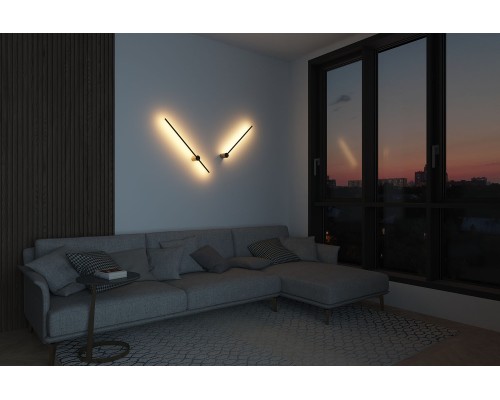 DK5012-SG Бра 800 мм, 3000К, IP20,7 Вт, матовое золото