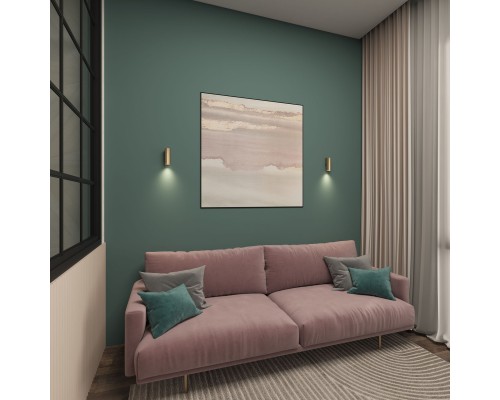 DK5021-SG Настенный светильник, IP20, до 15 Вт, LED, GU10, матовое золото, алюминий