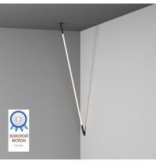 DK7502-BK Cветильник-трос в оплетке FLEX со светодиодом 2м 24V DC 35W 360° 3000К IP20 черный Цветопередача: >90, Световой поток: 1540Лм