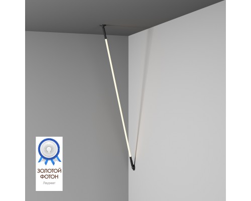 DK7503-BK Cветильник-трос в оплетке FLEX со светодиодом 3м 24V DC 52W 360° 3000К IP20 черный, Цветопередача: >90, Световой поток: 2310Лм