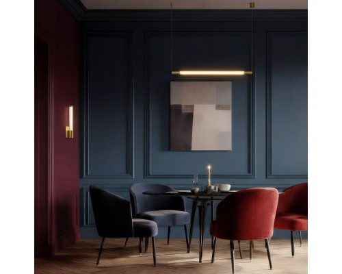 Светильник настенный AURA, 9 Вт, 3000К, 105?73x400 мм, алюминий+стекло, бронза