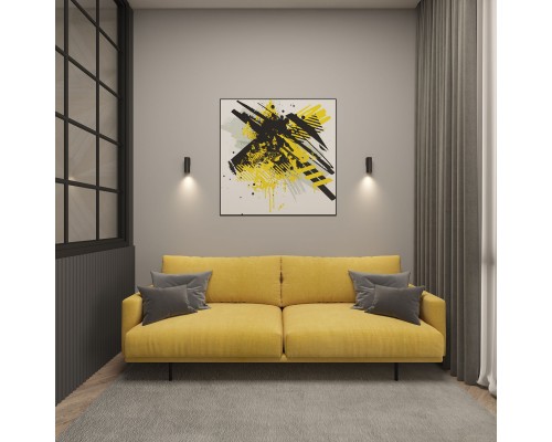 DK5021-BK Настенный светильник, IP20, до 15 Вт, LED, GU10, черный, алюминий