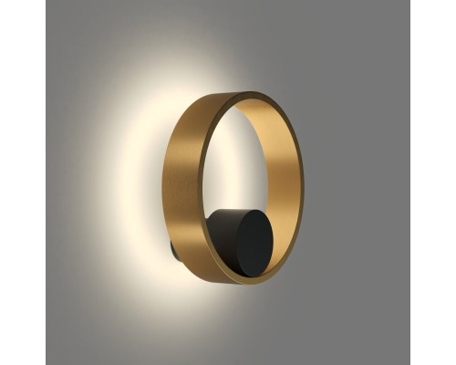 DK5060-BK+SG Бра ORBIT, IP20, 3000К, LED, 10 Вт, черный + сатинированное золото, алюминий