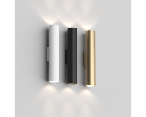 DK5022-BK Настенный светильник, IP20, до 15 Вт, LED, 2xGU10, черный, алюминий