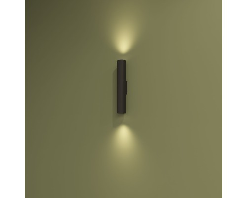 DK5022-BK Настенный светильник, IP20, до 15 Вт, LED, 2xGU10, черный, алюминий