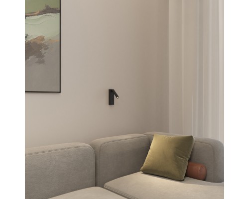 Светильник настенный CHARGELUX, USB-A , 3Вт, 3000К, алюминий, черный