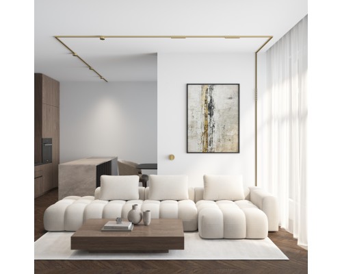 DK5072-SB Бра SHINE WALL со светодиодом, D104*H68, IP20, 3000К, 3W, RA?90, сатинированная латунь, алюминий