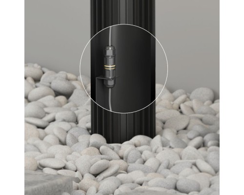 DK9725-BK Ландшафтный уличный светильник FARSUN, IP65, 1xE27, до 18 Вт, черный, алюминий